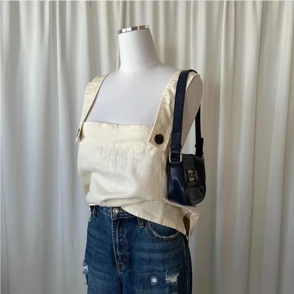 NWT Everlane Apron Linen Tank size 8. - Picture 4 of 8